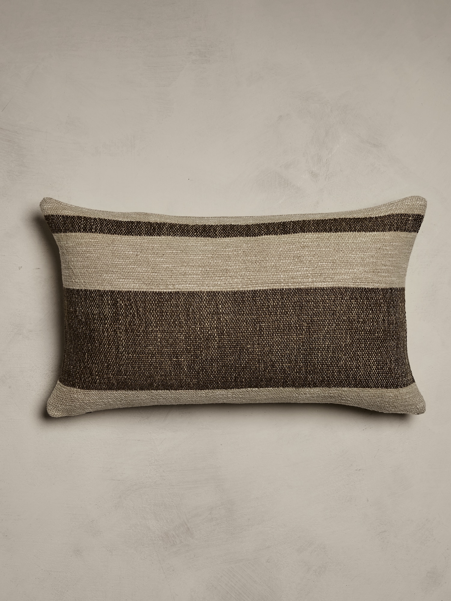 Hand-Woven Linen Stripe Pillow
