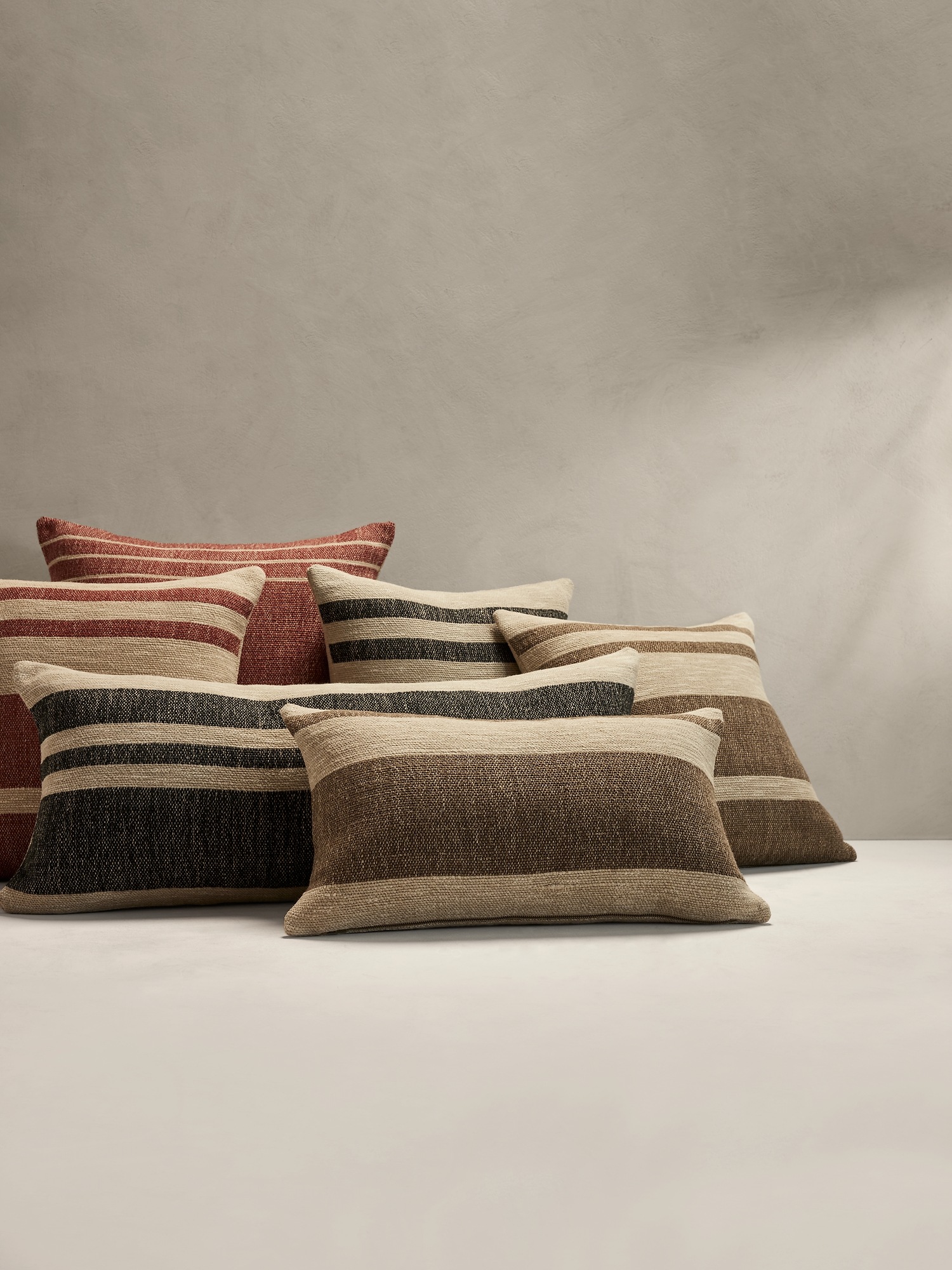 Hand-Woven Linen Stripe Pillow