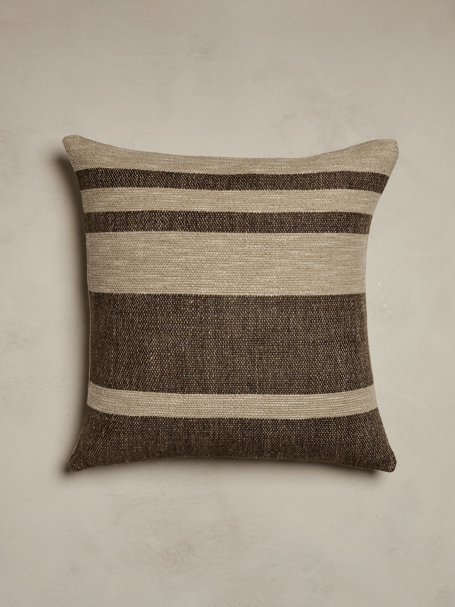 Hand-Woven Linen Stripe Pillow