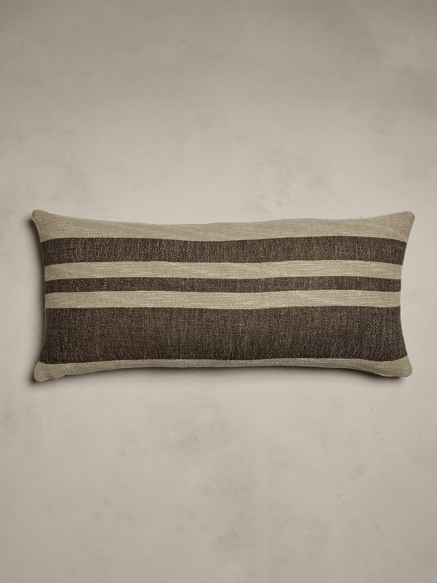 Hand-Woven Linen Stripe Pillow