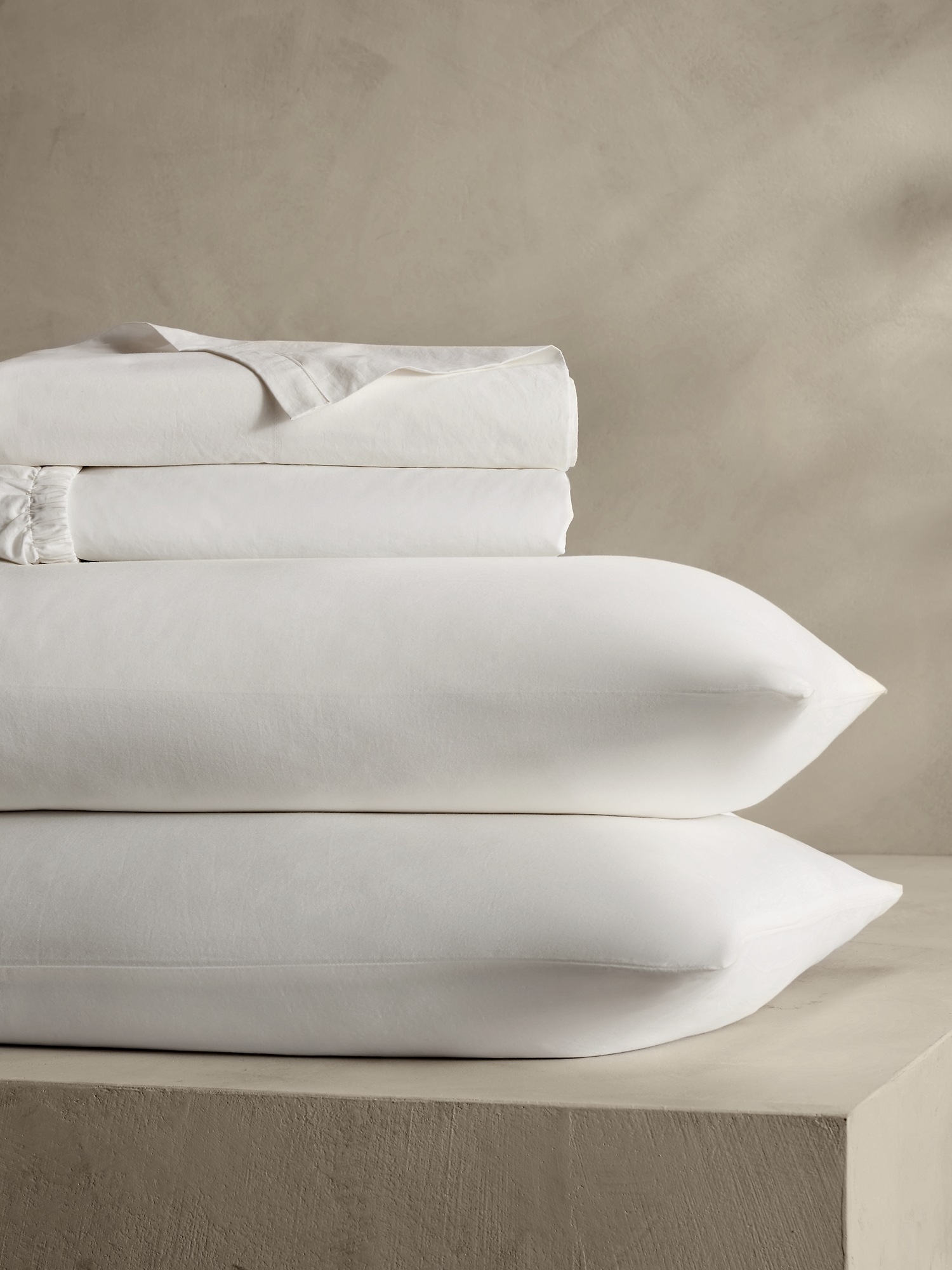 Washed Cotton Percale Sheet Set Banana Republic