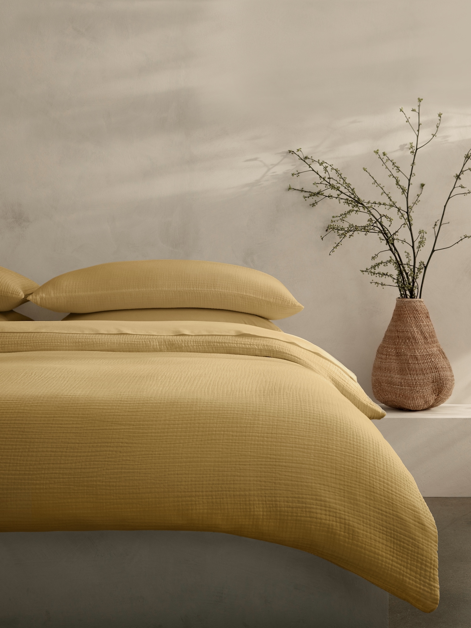 Image number 1 showing, Organic Cotton Gauze Duvet Cover