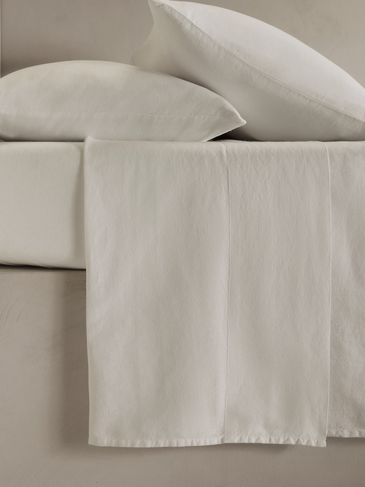 Washed Linen-Cotton Flat Sheet