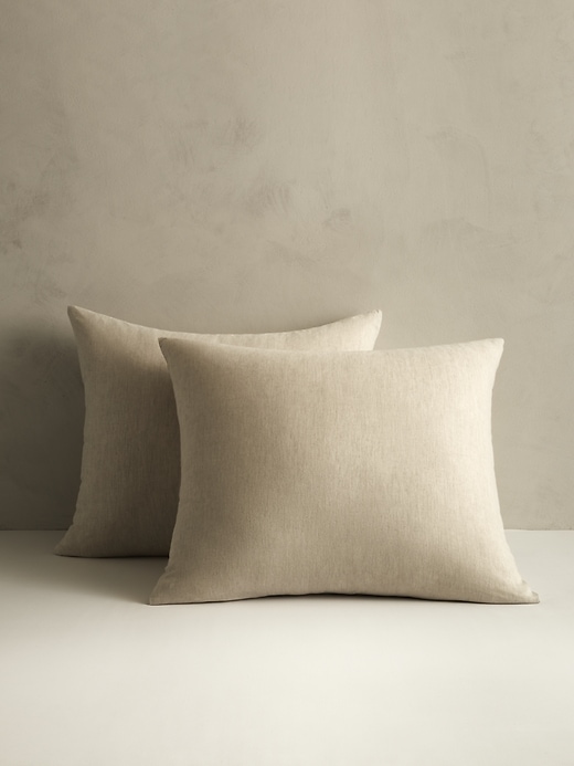 Washed Linen-Cotton Shams