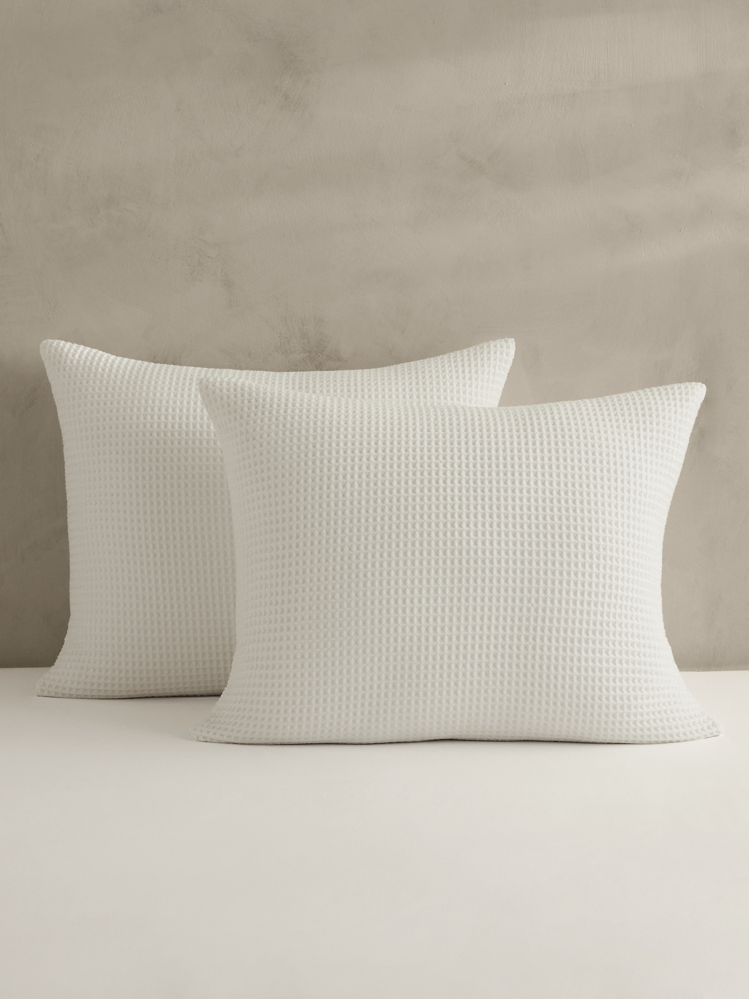 Image number 1 showing, Cotton Waffle-Weave Shams