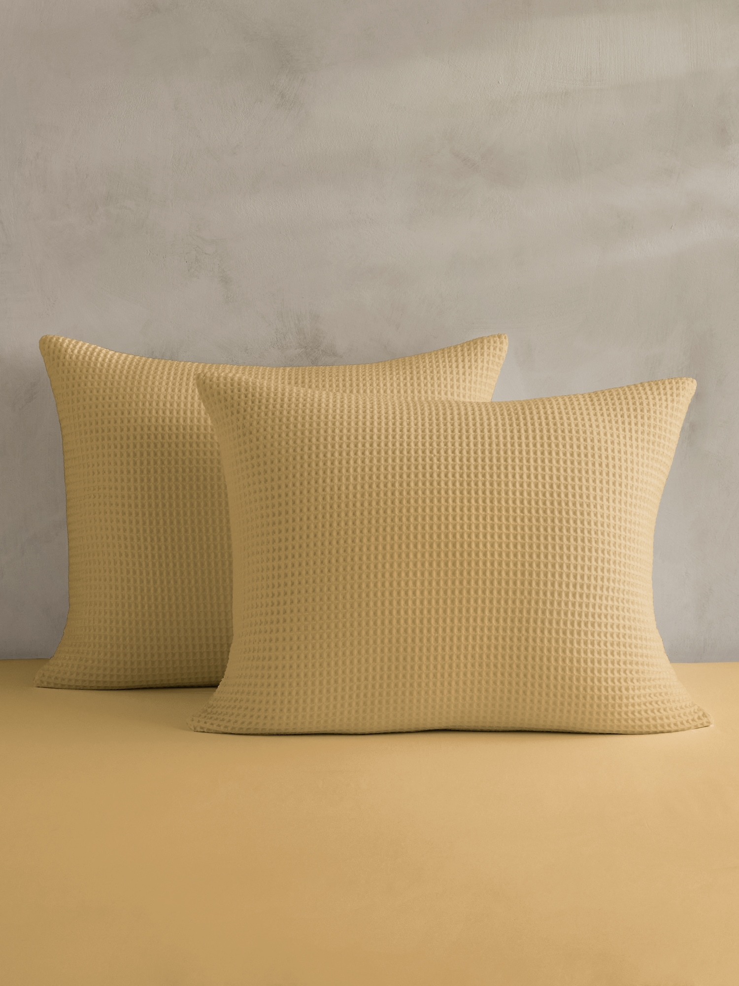 Image number 1 showing, Cotton Waffle-Weave Shams