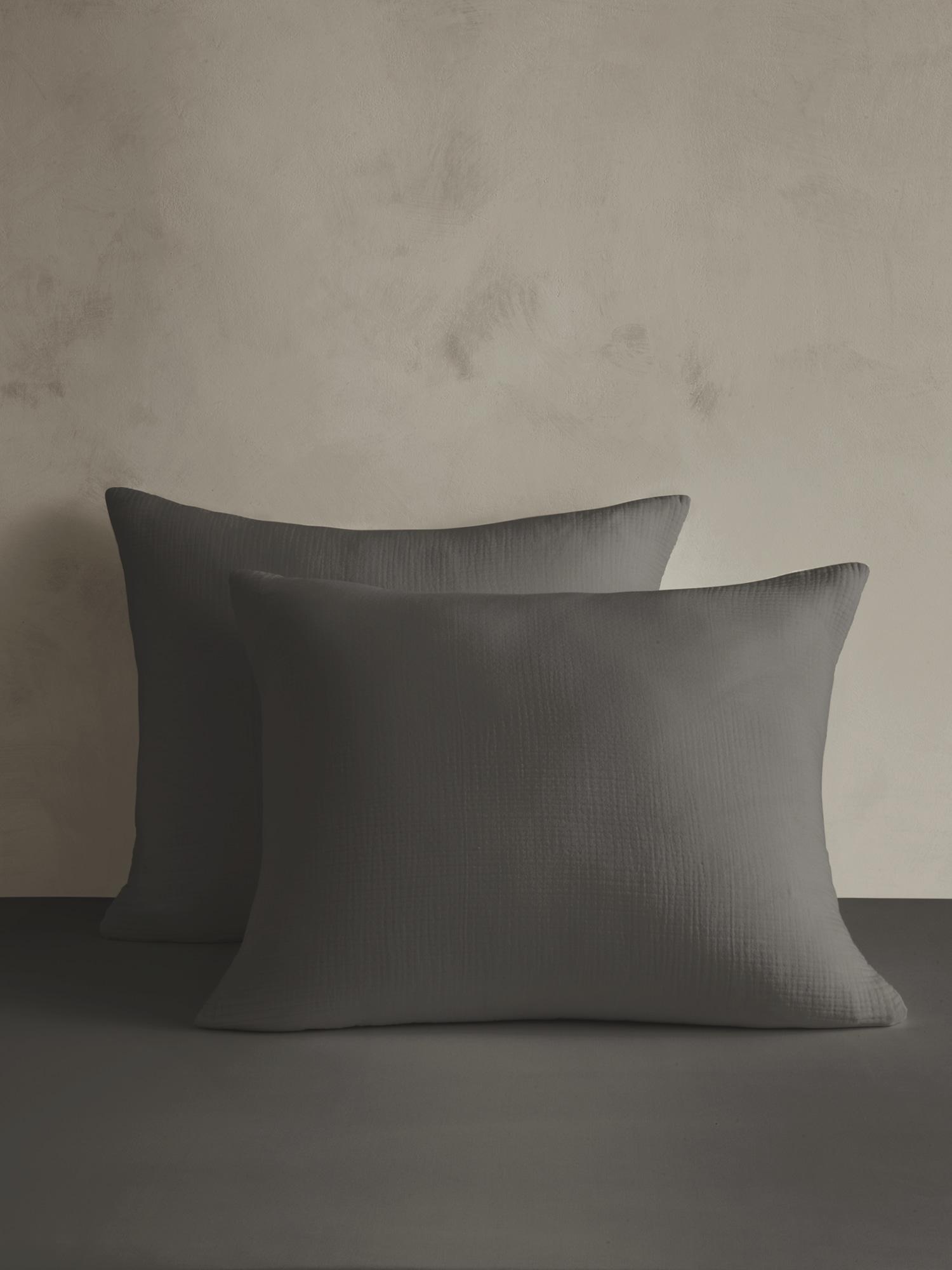 Organic Cotton Gauze Shams - Thunder