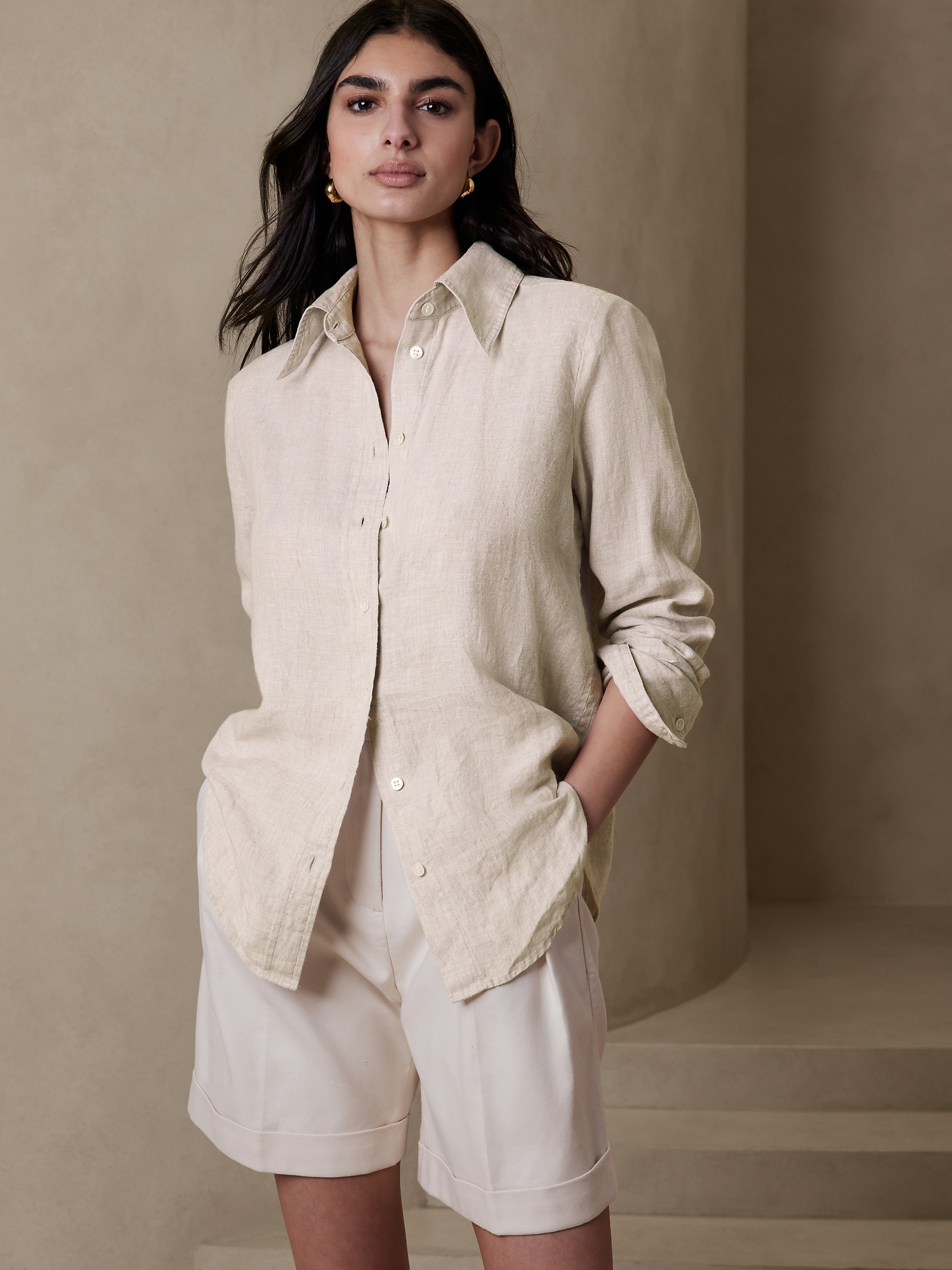 linen tops women