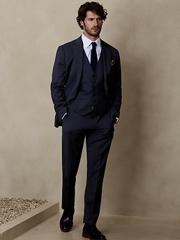 banana republic 3 piece suit