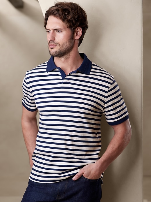 Luxury-Touch Polo | Banana Republic