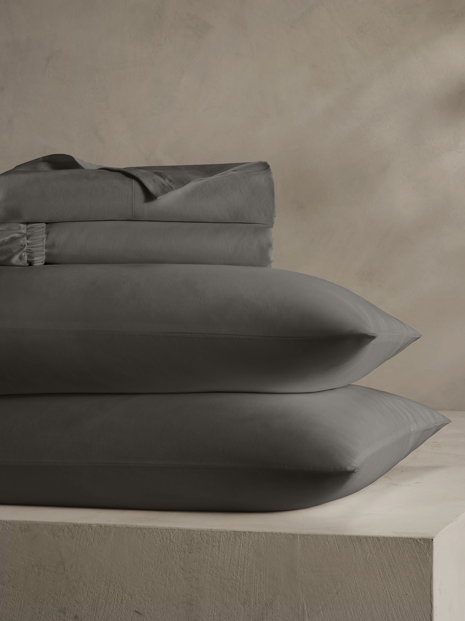 Washed Cotton Sateen Sheet Set