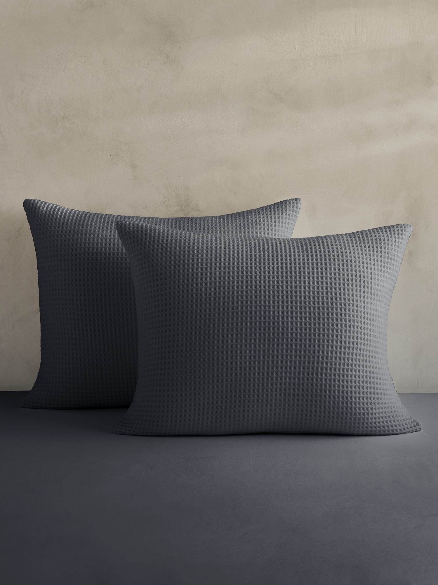 Image number 1 showing, Cotton Waffle-Weave Shams