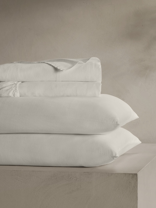 Washed Linen-Cotton Sheet Set