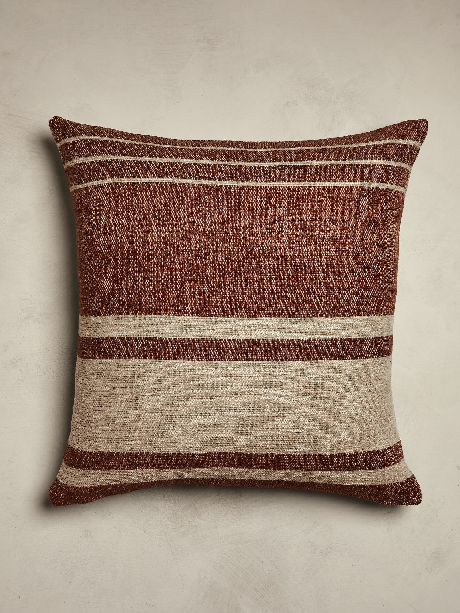 Hand-Woven Linen Stripe Pillow