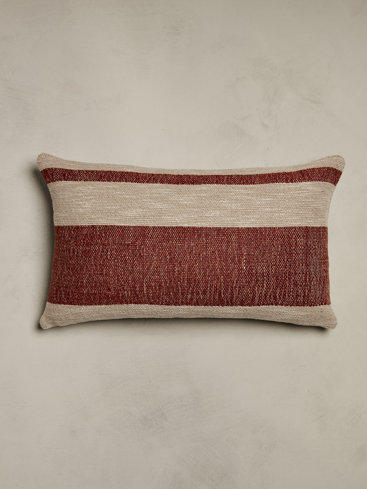Hand-Woven Linen Stripe Pillow