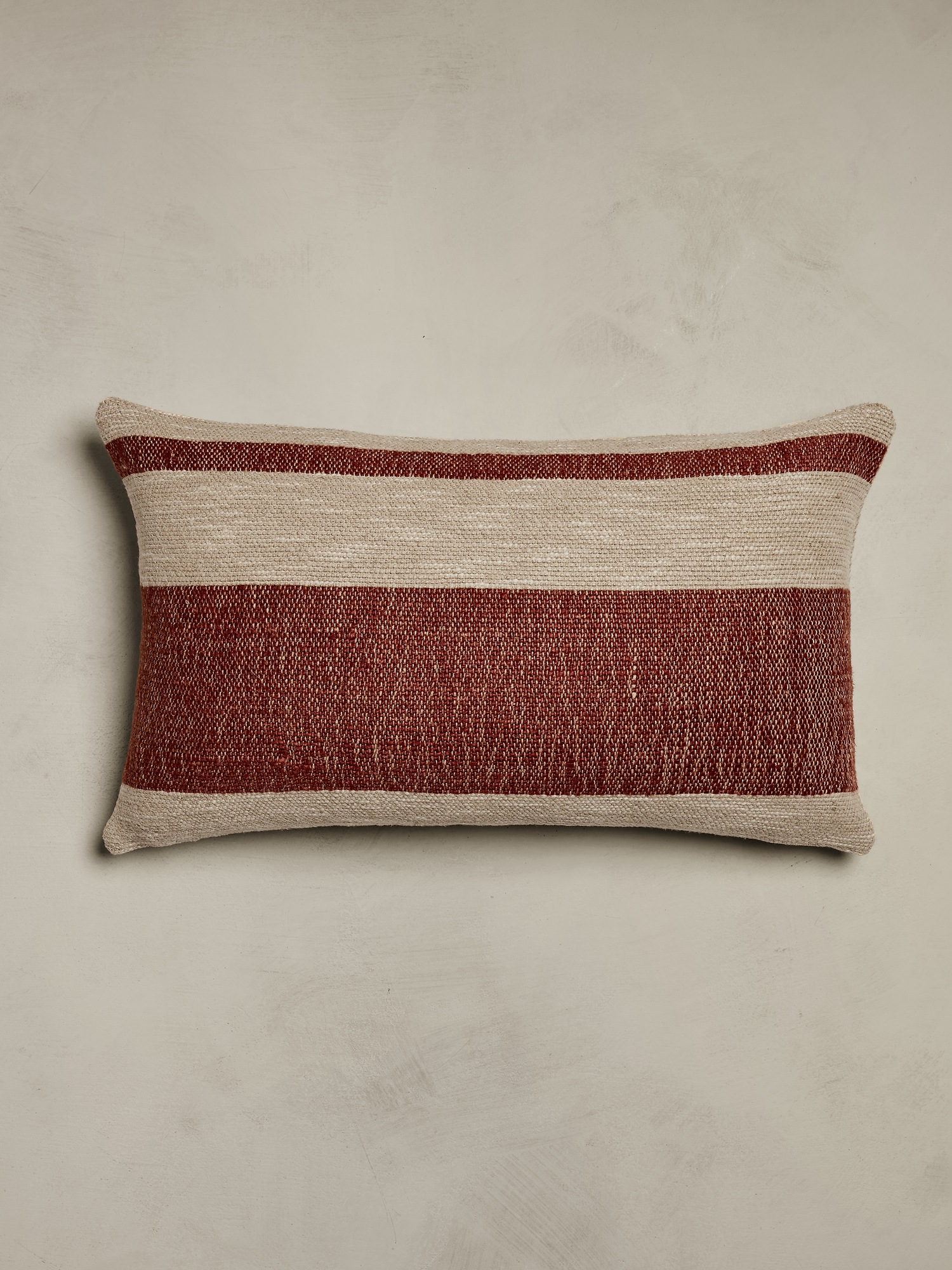Hand-Woven Linen Stripe Pillow