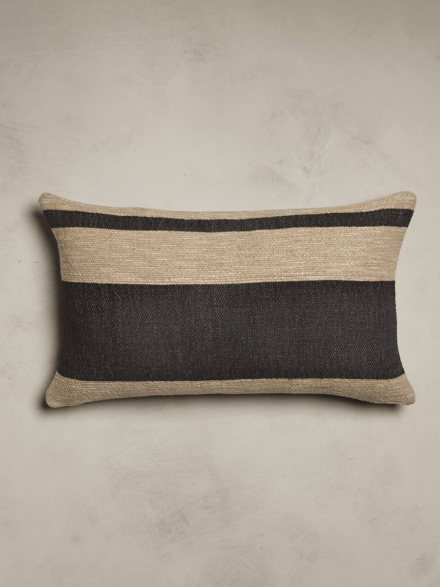 Hand-Woven Linen Stripe Pillow
