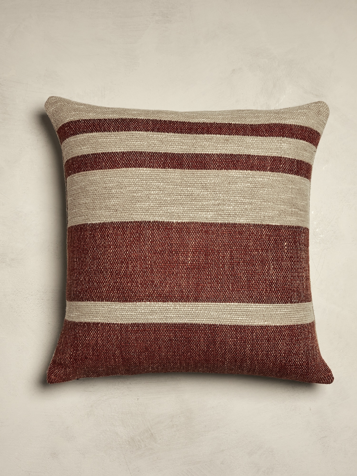 Hand-Woven Linen Stripe Pillow