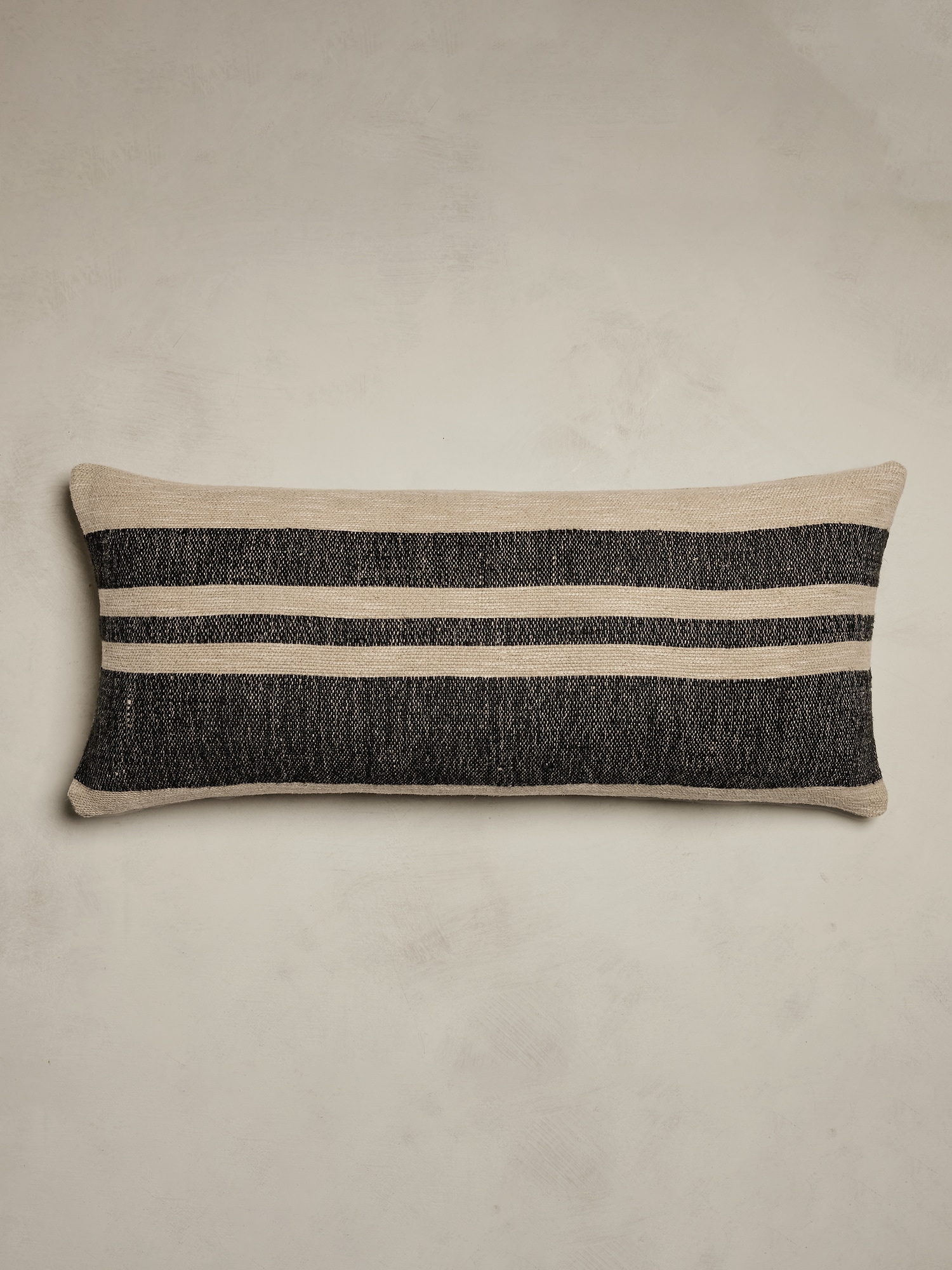 Hand-Woven Linen Stripe Pillow