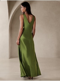 Eterno Silk Maxi Dress Banana Republic