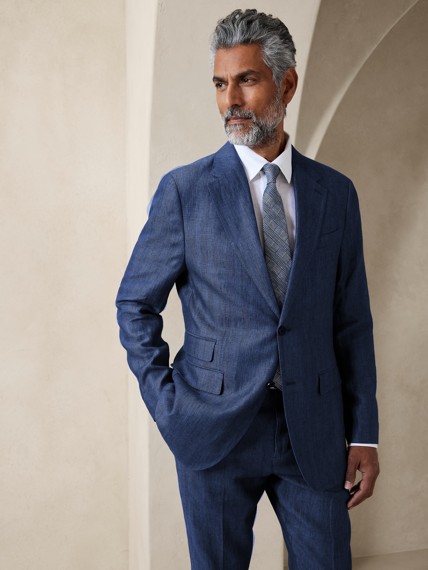 banana republic 3 piece suit