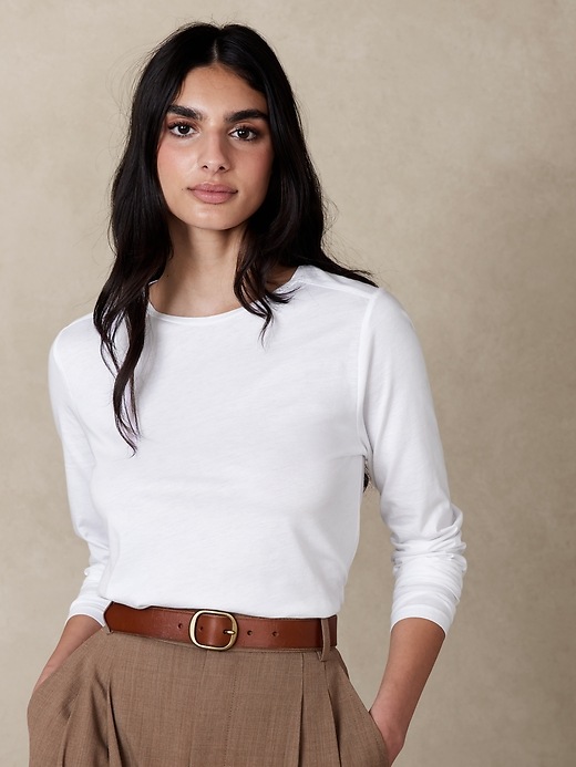 banana republic womens white t shirt