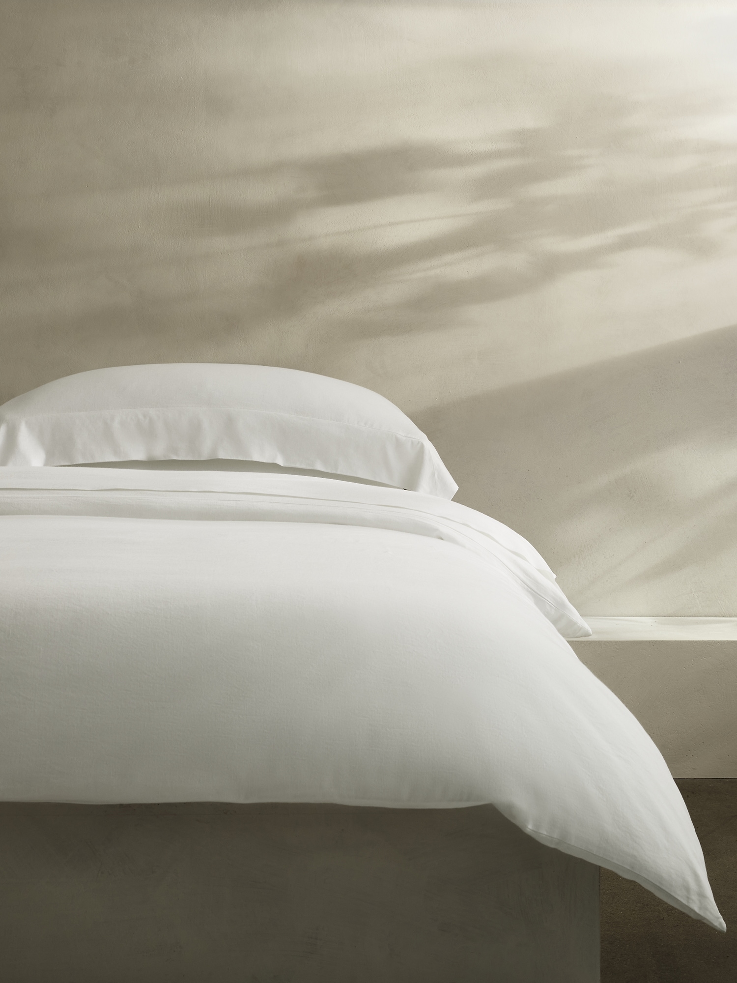 Image number 1 showing, Washed Linen-Cotton Duvet Cover