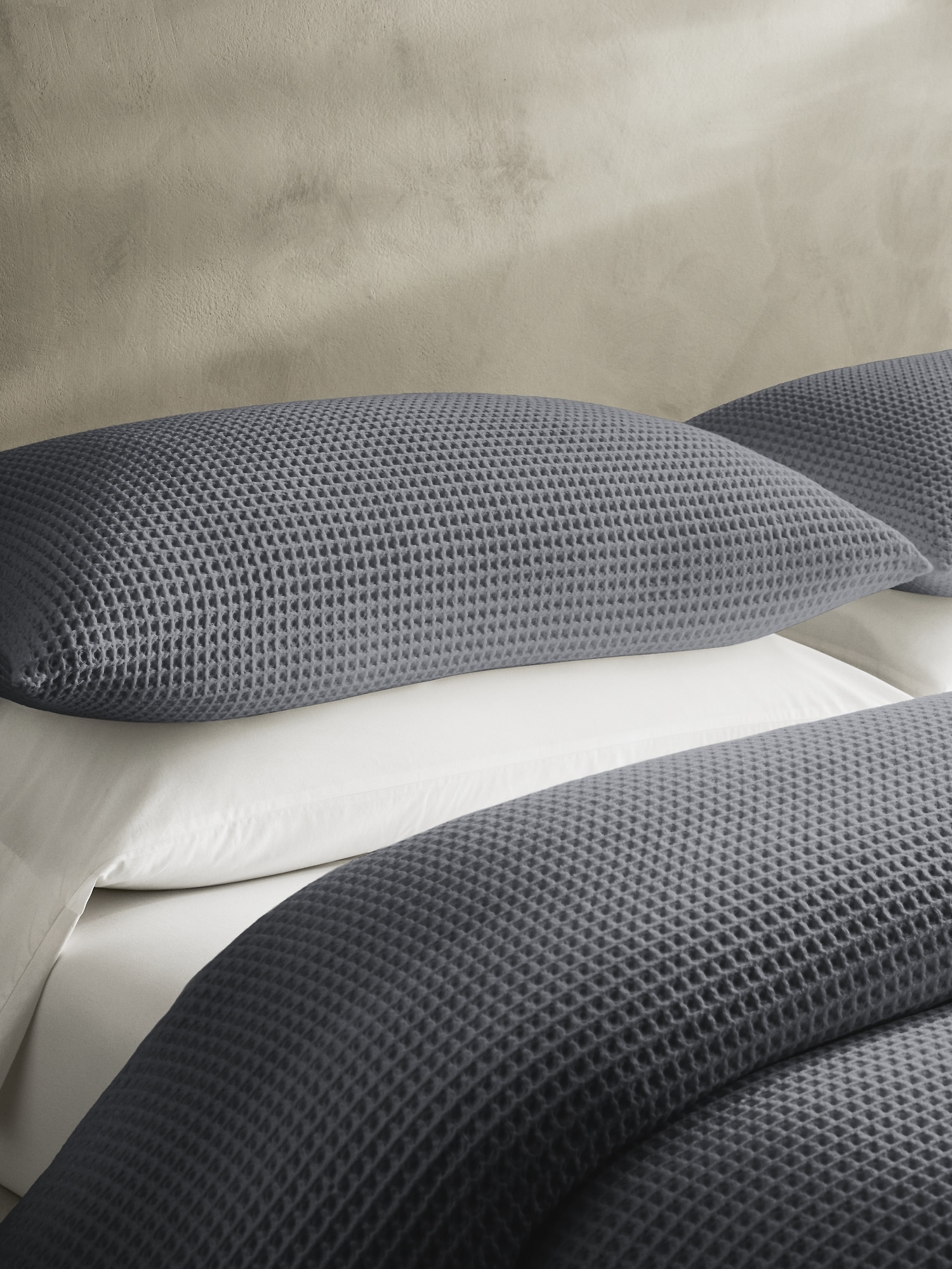Cotton Waffle-Weave Duvet Cover