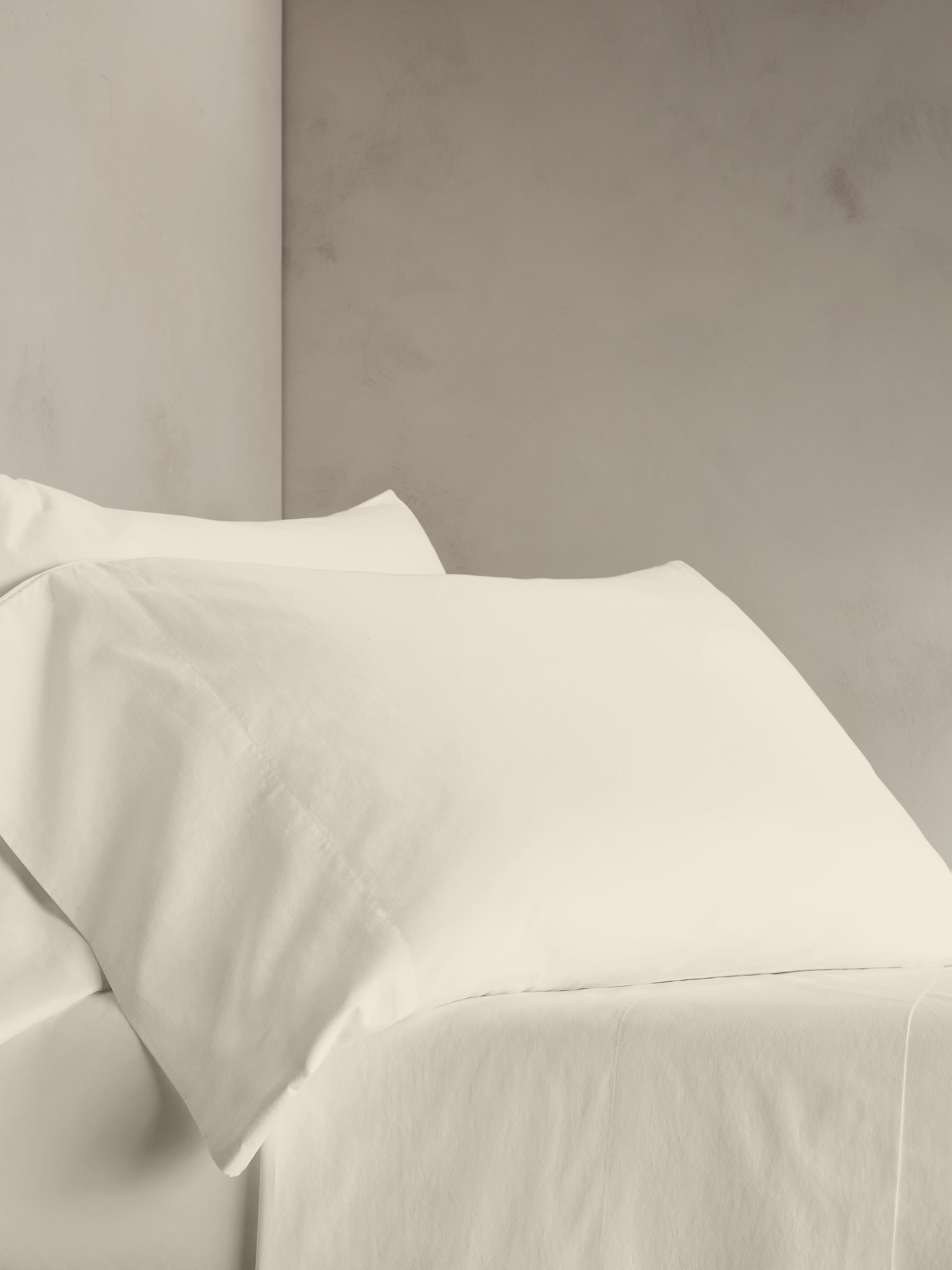 Washed Cotton Percale Pillowcases
