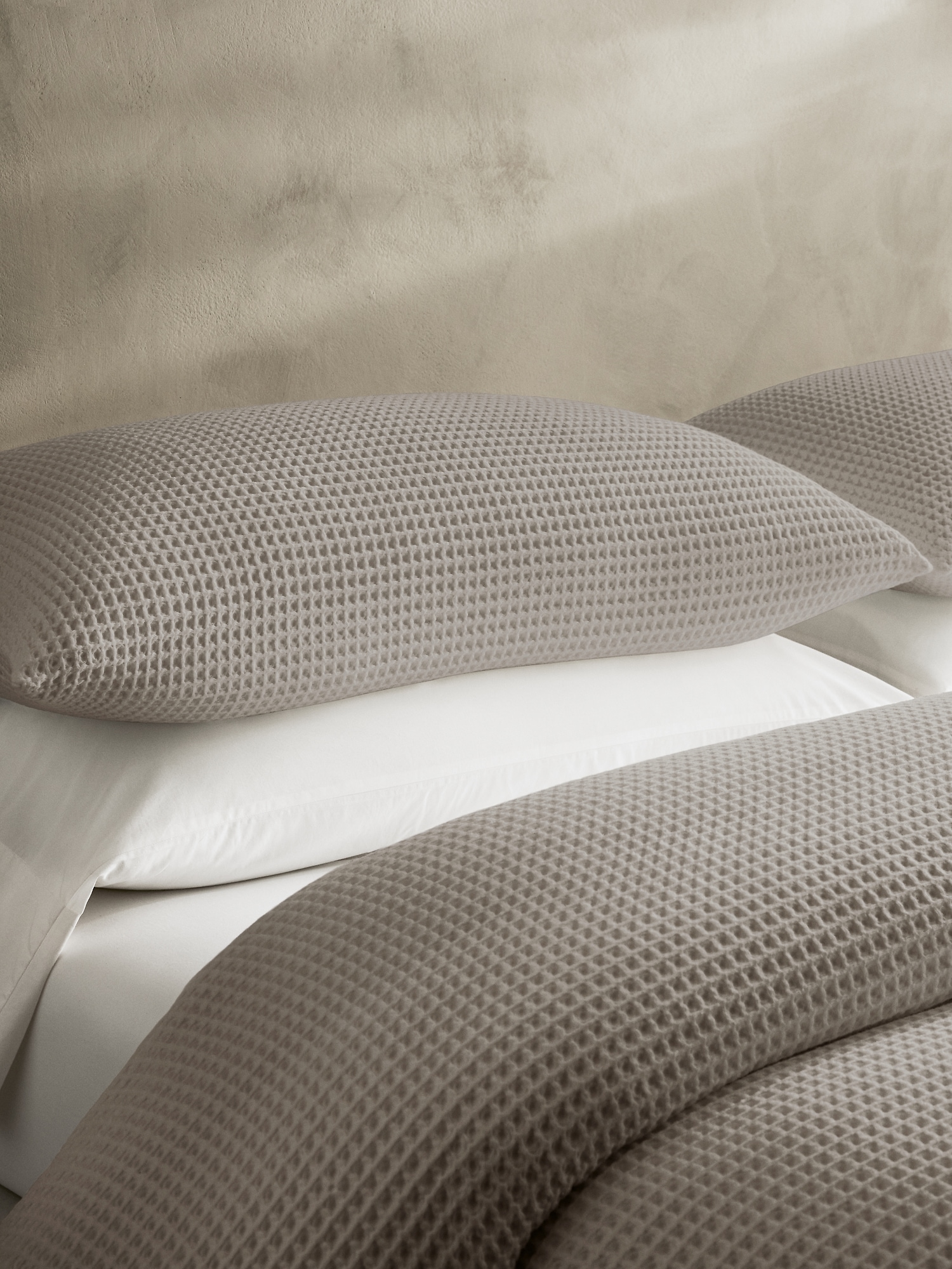 Cotton Waffle-Weave Duvet Cover