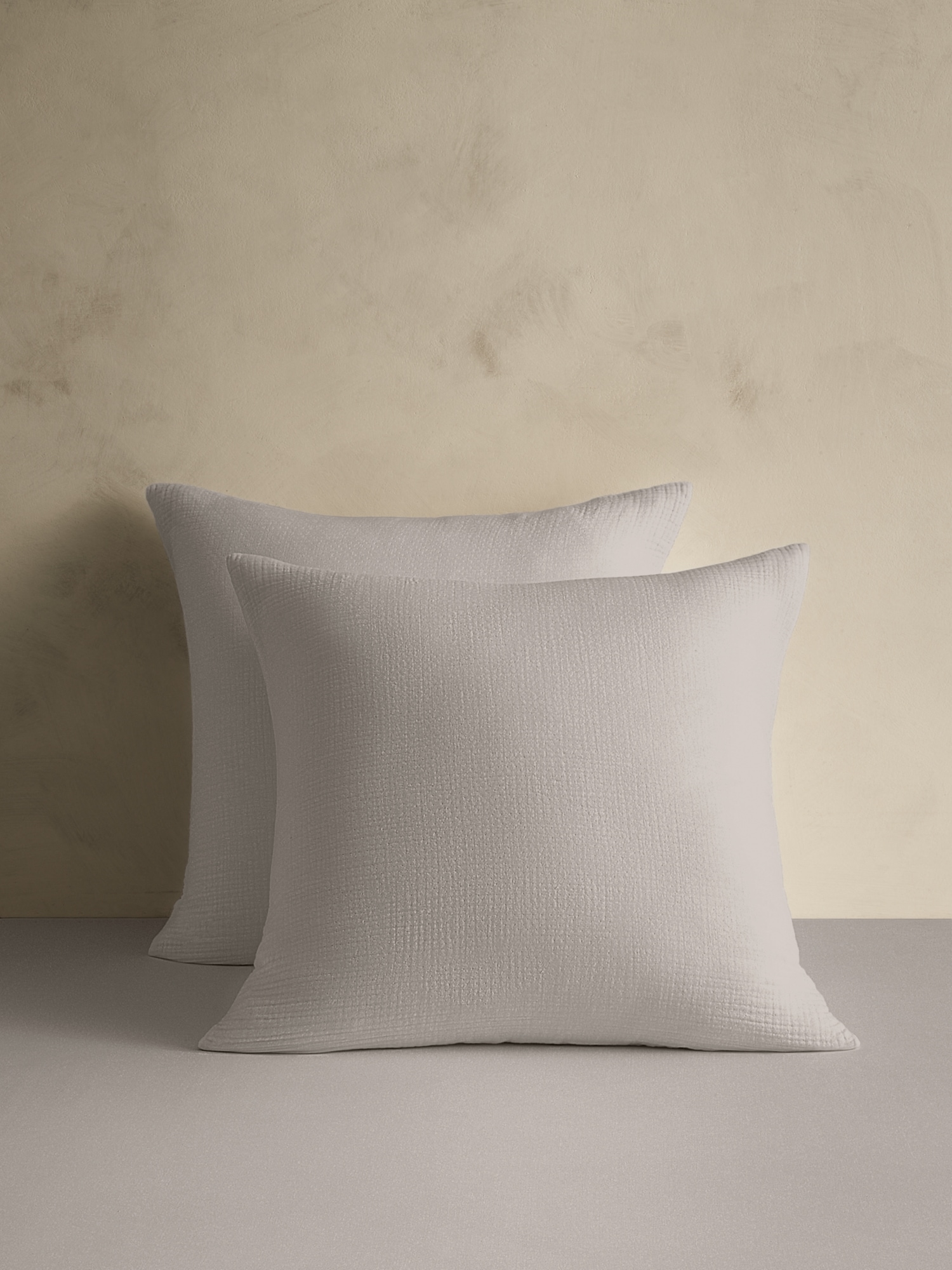 Organic Cotton Gauze Shams - Pewter