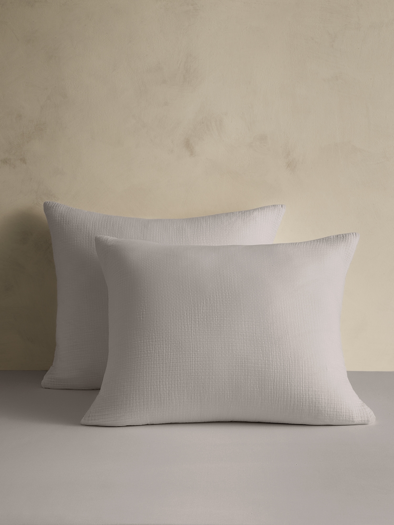 Organic Cotton Gauze Shams - Pewter