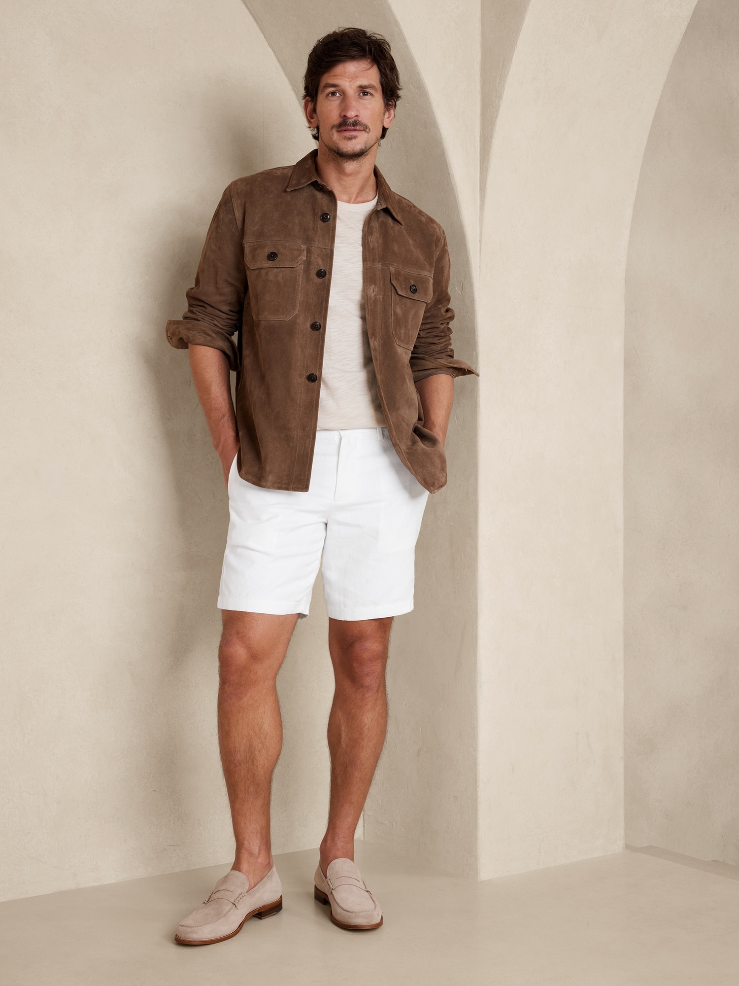 Gap mens clearance linen shorts