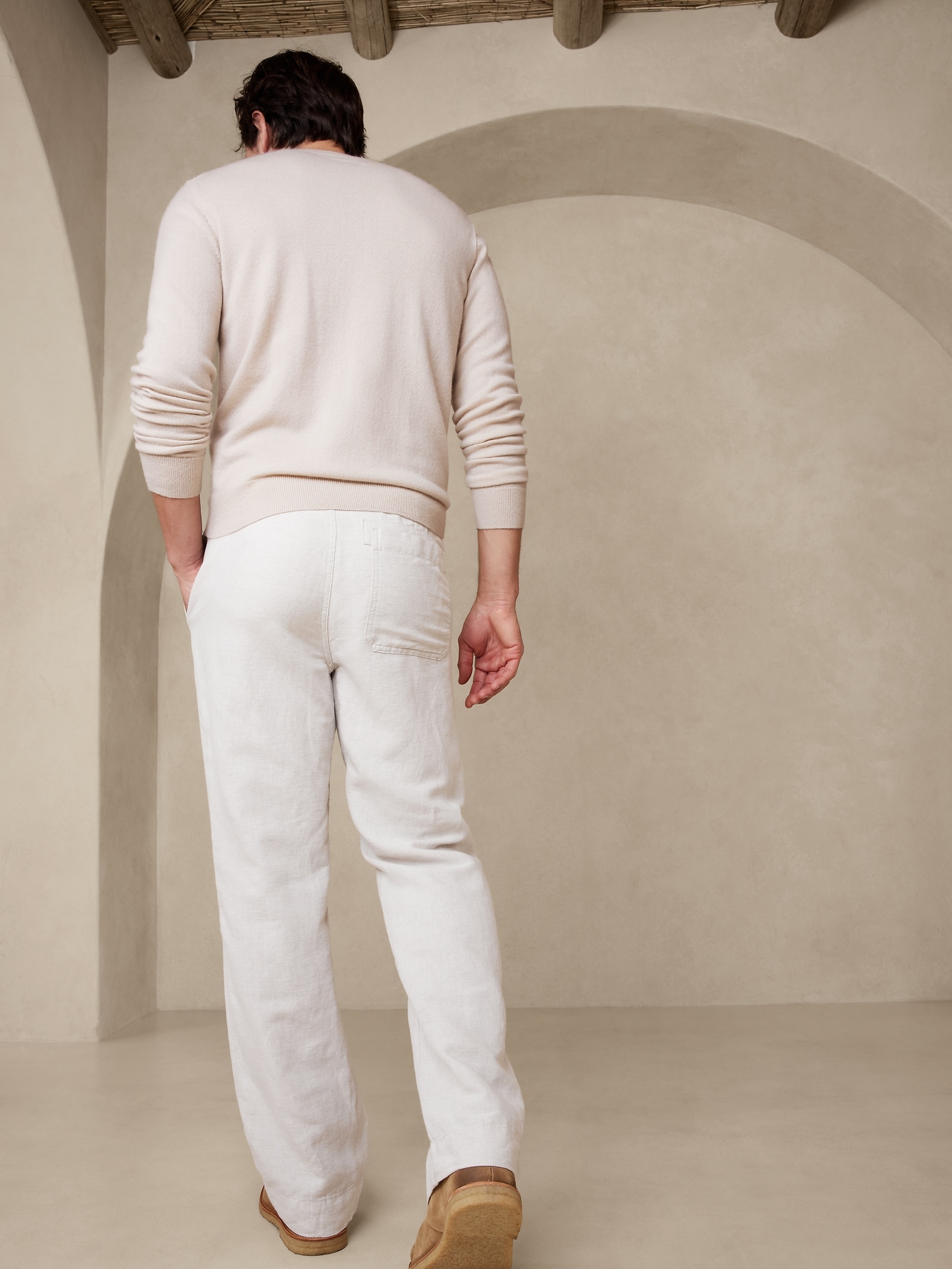 Castello Linen-Cotton Pant