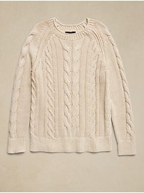 Ezra Chunky Linen-Cotton Sweater | Banana Republic