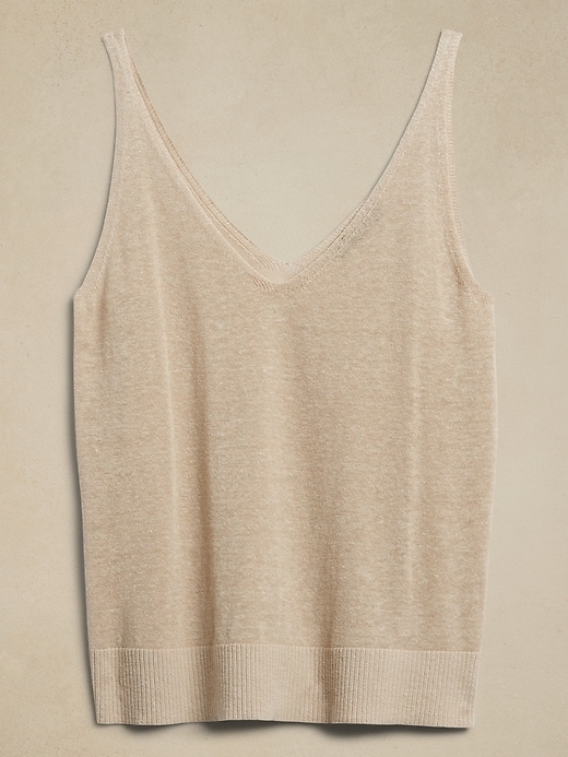 Costa Linen-Blend Tank | Banana Republic