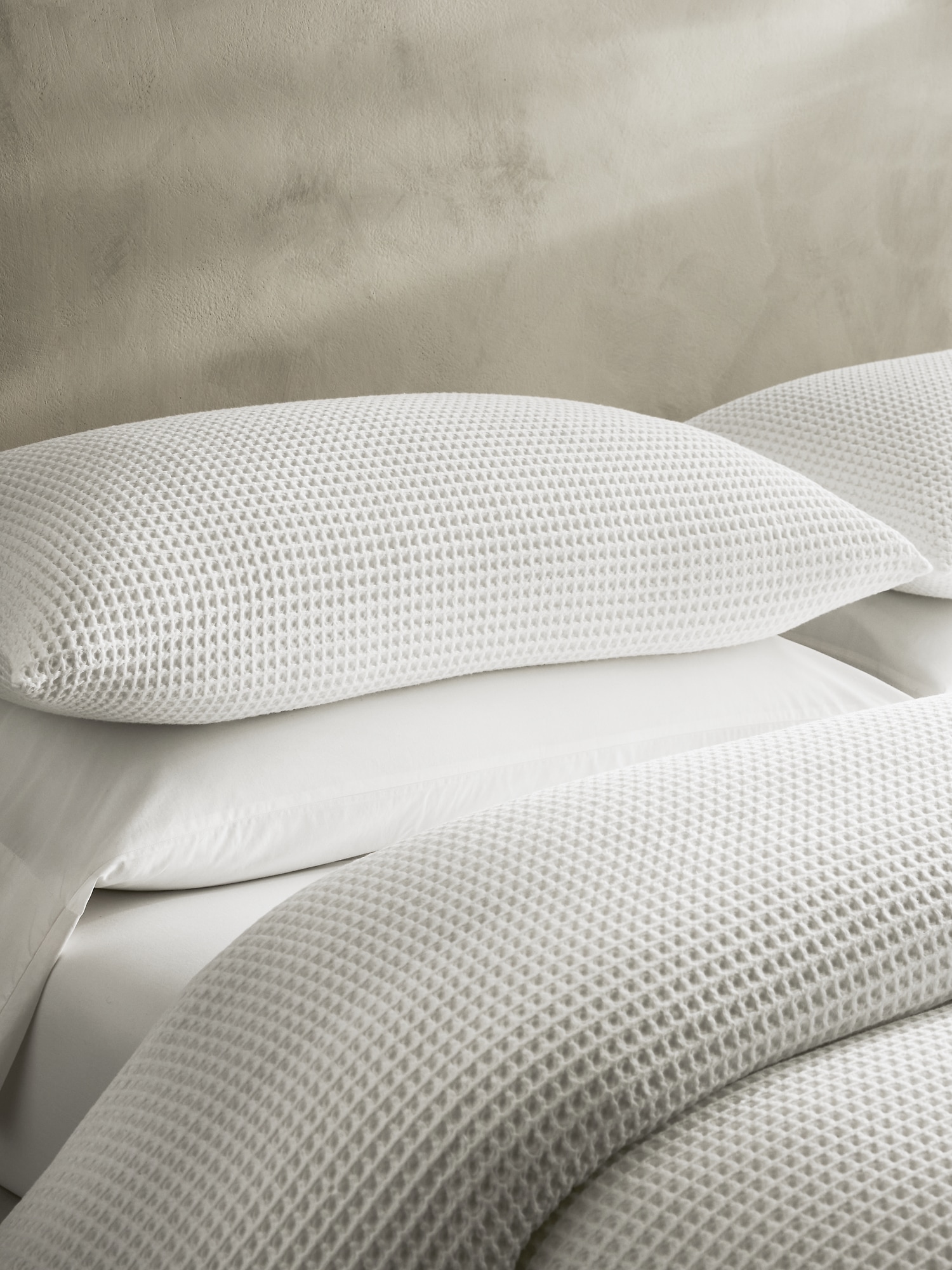 Cotton Waffle-Weave Duvet Cover
