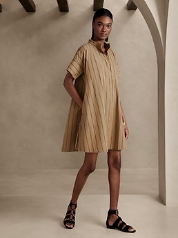 Rhyah Poplin Mini Dress | Banana Republic