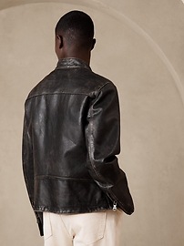 Leather Biker Jacket | Banana Republic