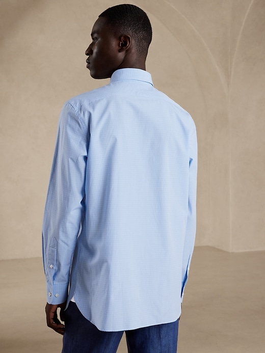 banana republic premium poplin dress shirt Tailored Slim-Fit Premium Cotton Poplin Dress Shirt