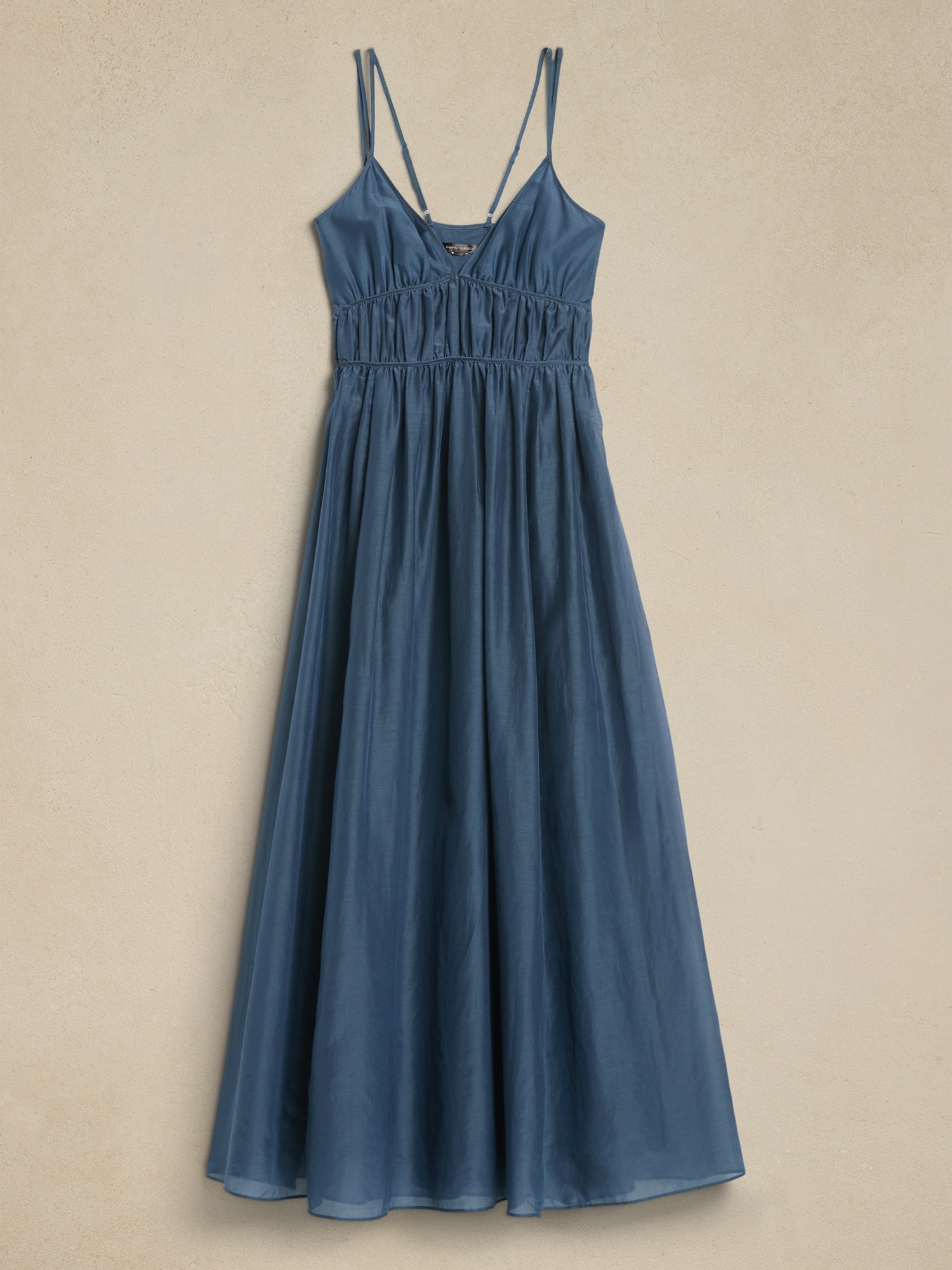 Cotton silk maxi on sale dress