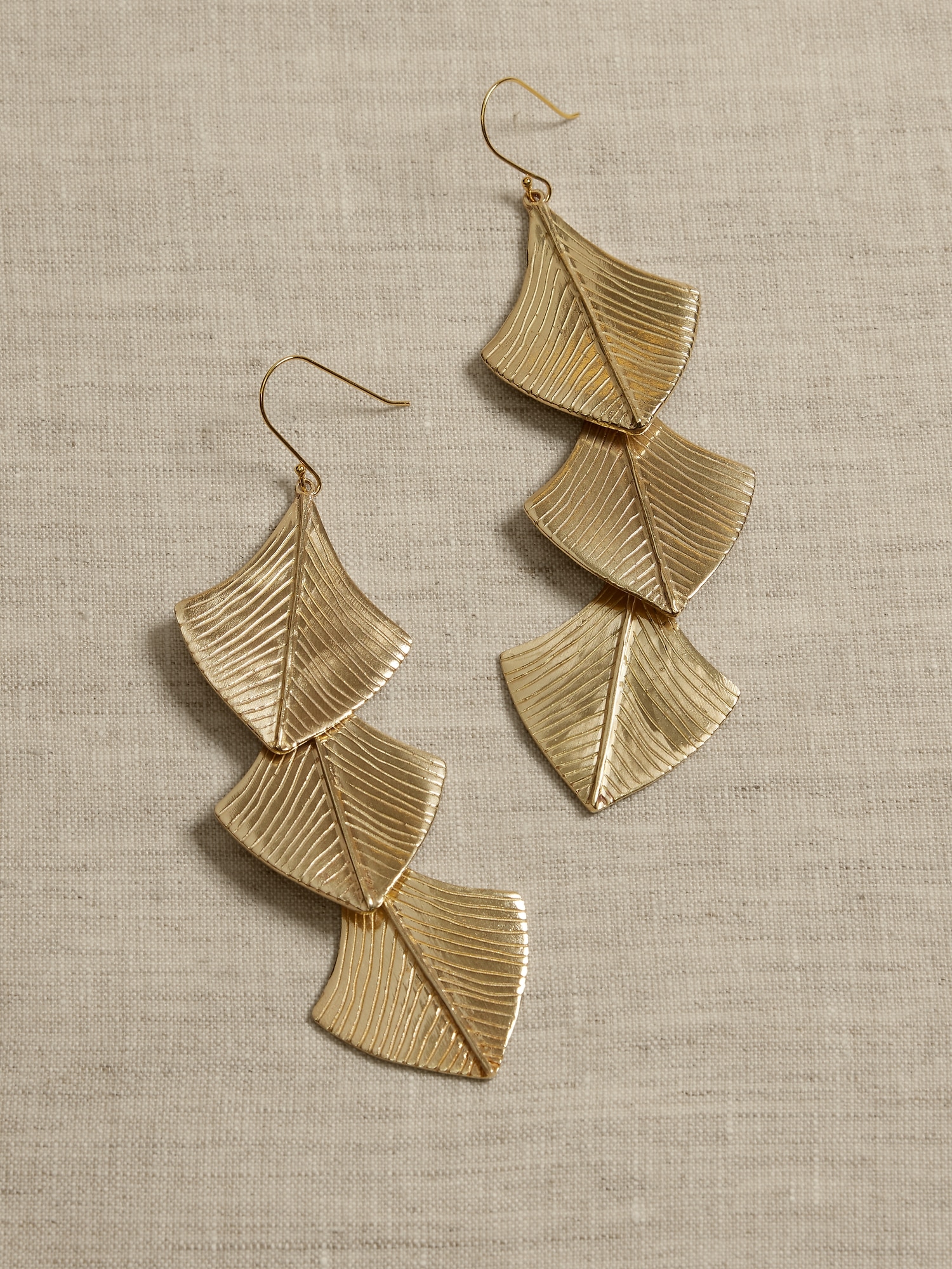 Palm Leaf Statement Earrings &#124 Aureus + Argent