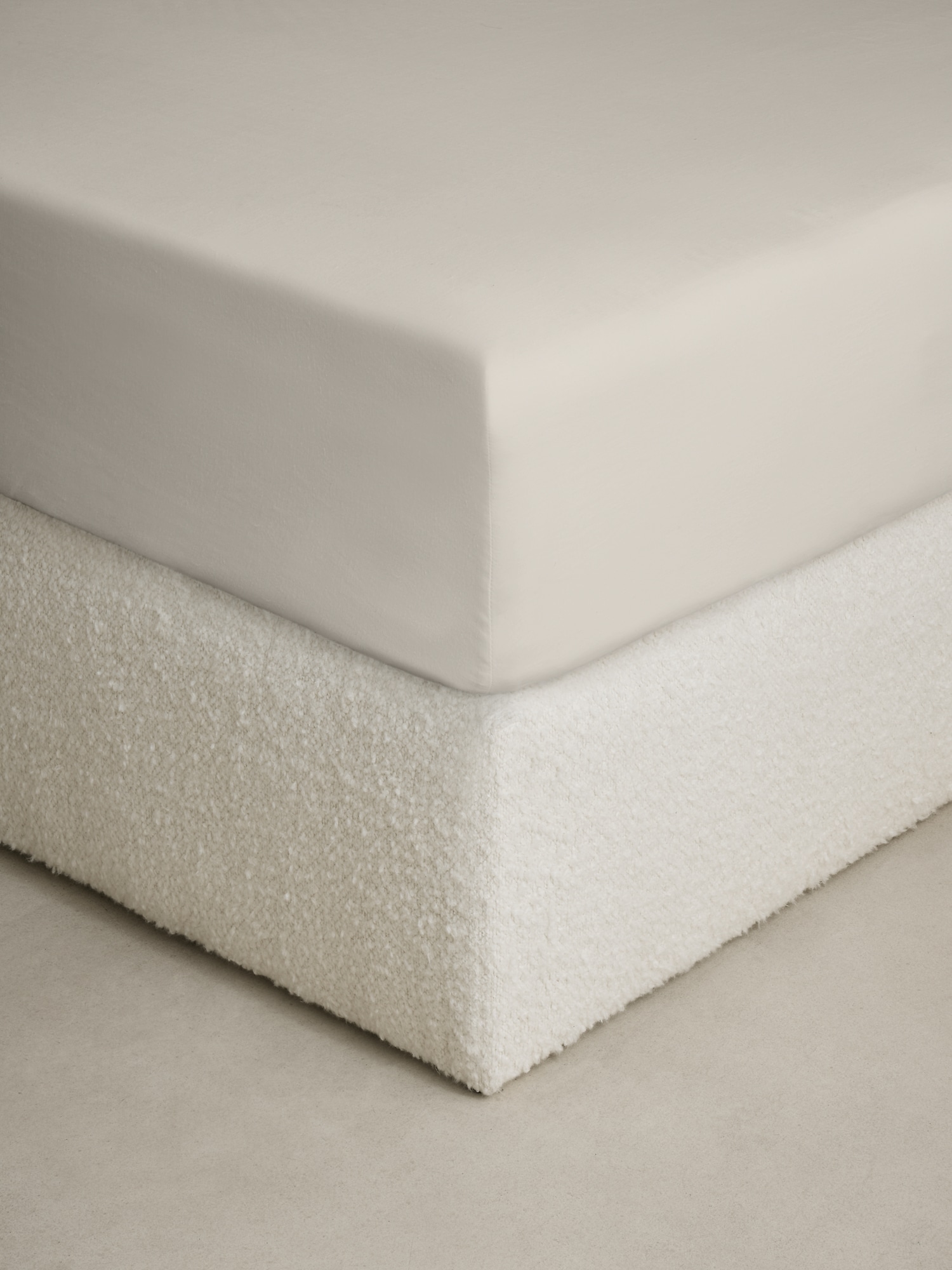 Image number 1 showing, Washed Linen-Cotton Fitted Sheet