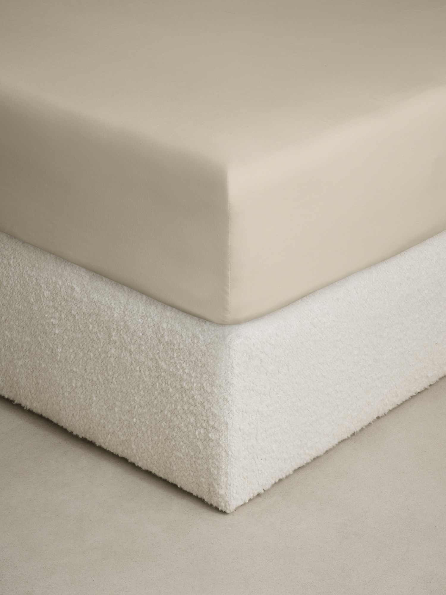 Image number 1 showing, Washed Linen-Cotton Fitted Sheet