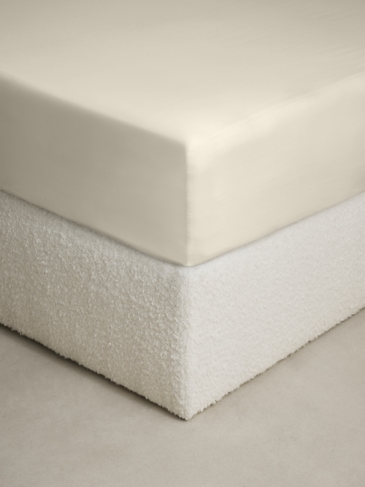 Fine Cotton Sateen Fitted Sheet