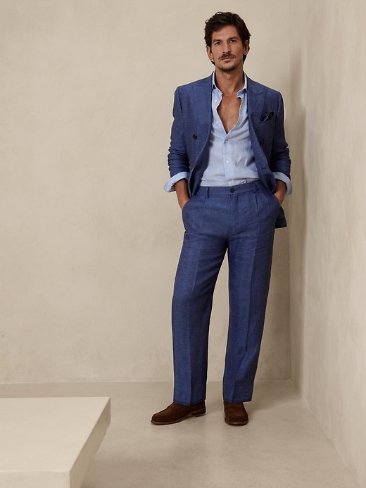 Lago Italian Linen Suit Pant Banana Republic