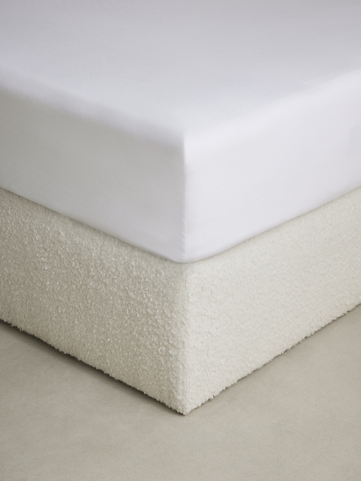 Washed Linen-Cotton Fitted Sheet