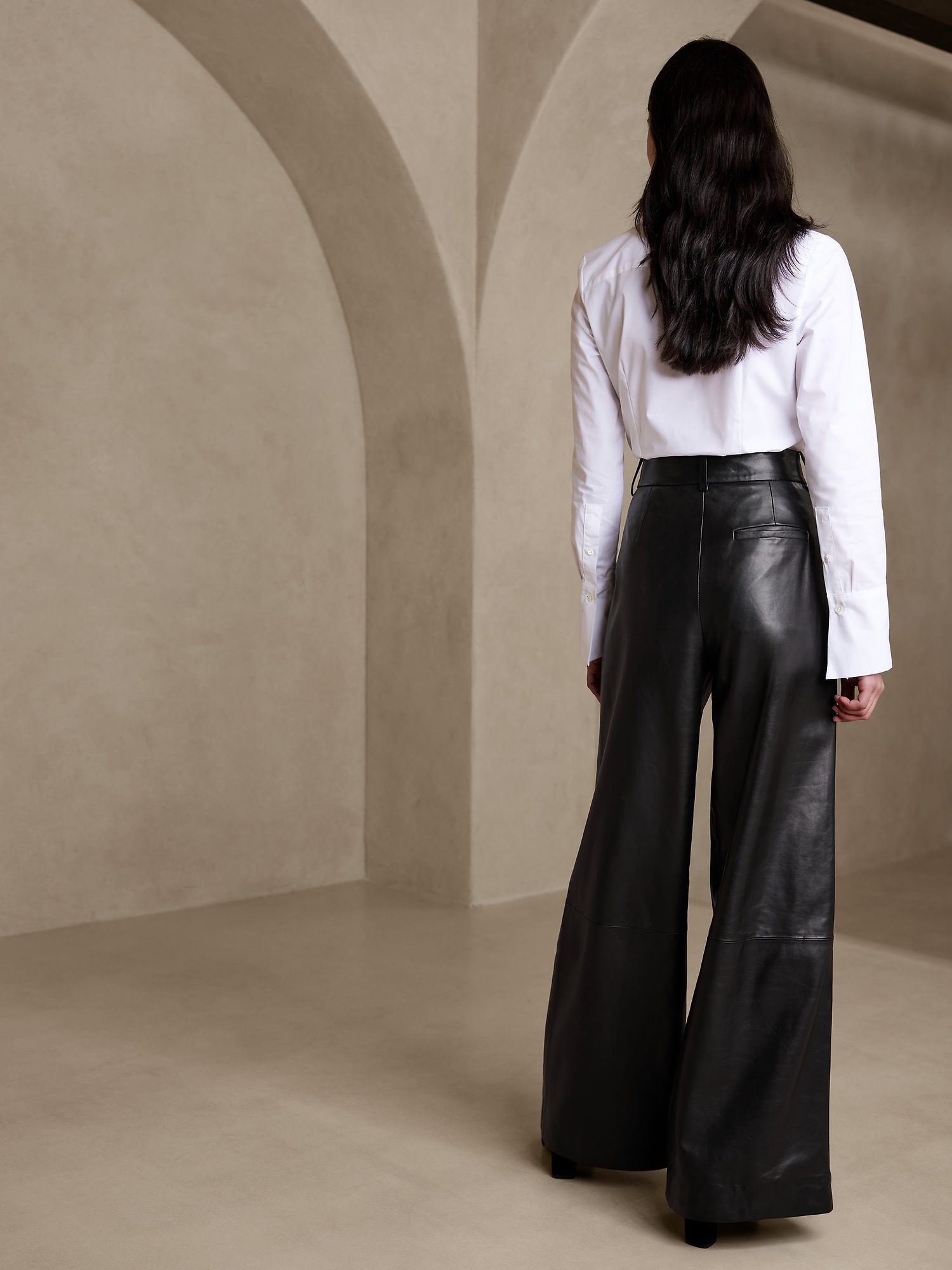 Tapestry Leather Pants - Ready to Wear