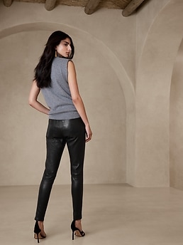 Anthropologie Ankle Zip Leather Pants for Women