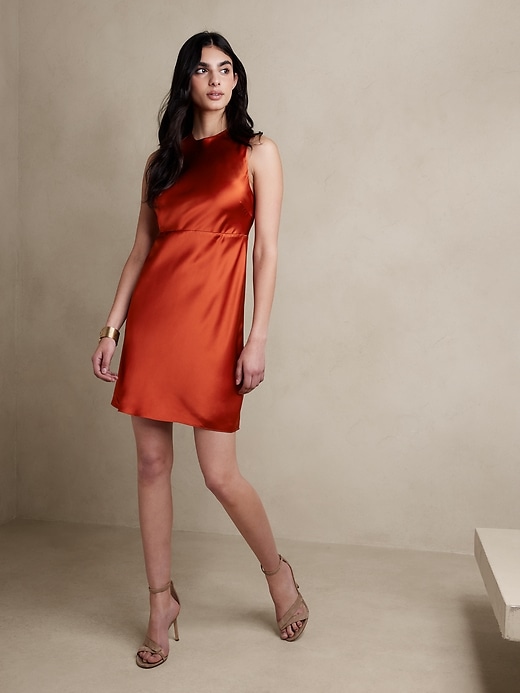 banana republic orange silk dress Banana Republic Wrap Midi Dress Yellow